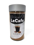 Кава розчинна LeCafe Crema Aromatic&Velvety 100% Pure Coffee Лекафе Крема Гранули Склобанка 150г