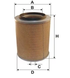 Повітряний фільтр WIX FILTERS 42482E A0020947304, 0020947304