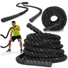 Канат тренувальний Actiget Battle Rope 9 м для кросфіту ACT0015 Black
