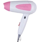 Складной дорожный фен Gemei GM-1756 Pink портативный для укладки и сушки волос со сборной ручкой, насадкой