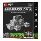Магнитный конструктор Same Toy Creative Set Cobblestone 20 деталей MCRAFT-4004-SM