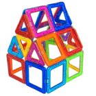 Конструктор магнитный для детей 30 элементов, развивающая STEM игрушка с геометрическими фигурами