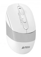 Миша A4Tech Fstyler FB10C, Grayish White, USB, бездротова, оптична, BT+RF (Combo), 1200/1600/2000/2400 dpi, 125 Hz, 4 кнопки, вбудований Li акумулятор