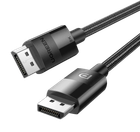 Кабель UGREEN DP114 DP 1.4 Male to Male Plastic Case Braided Cable (1m) Black
