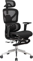 Офісне крісло Mealux M6 Air Massage з масажером Чорне (HF-M6 M/B)