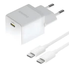 Сетевое зарядное устройство Baseus Palm PD/FC 20W USB-C with USB-C to USB-C Cable 1 m White (P10111602213-01)