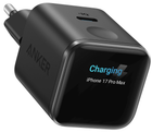 Мережевий зарядний пристрій Anker Nano Charger - 45W USB-C Smart Display Black (7281993)