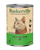Вологий корм для кішок Baskerville Оленіна з м'ясом курки 400 г
