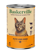 Вологий корм для кішок Baskerville Індичка та яловичина 400 г
