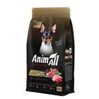 Повнораціонний сухий корм AnimAll для дорослих собак малих порід зі свіжою індичкою та ягням