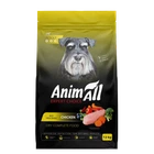 Повнораціонний сухий корм AnimAll для собак зі свіжою куркою