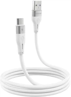 Кабель Proove Soft Silicone USB to Type-C 2.4A (1m) white