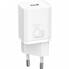 Сітчастий зарядний пристрій Baseus Super Si Quick Charger 1C 25W EU White (CCSP020102)