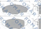 Колодки гальмові FOMAR FO682581 Seat Cordoba, Ibiza, Toledo; Volkswagen Polo, Golf, Vento 140698151B, 1H0698151B, 1H0615105E