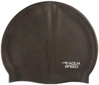 Шапочка для плавания AQUA SPEED Mono XL, силиконовая, черная, универсальный размер OSFM (279-07)