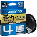 Шнур Shimano Kairiki 4 PE 150m (Steel Gray) 0.19mm 11.6kg