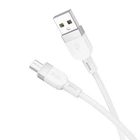 Кабель HOCO X109 Energy silicone charging data cable Micro 2,4A/1m. White