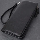 Практичний шкіряний гаманець на три відділення ST Leather bg231fash11 Чорний