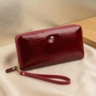 Жіночий вертикальний клатч із натуральної шкіри ST Leather бордового кольору з двома відділеннями (bg189fash07)