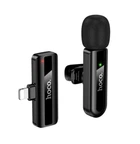 Петличний бездротовий мікрофон HOCO L20 Lightning Black для iPhone