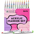 Акриловые маркеры Arrtx AACM-0560B NEW, 60 цветов