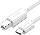 Кабель для принтера или сканера UGREEN US241 USB-C to USB 2.0 Print Cable 1.5m белый 40417
