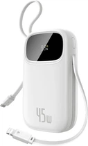 УМБ Baseus EnerFill FC31 Qpow 3 10000 mAh 45W White (E0028C01)