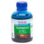 Чернила WWM HP 10/11/12/13/14/82, Cyan, 200 мл, водорастворимые (H12/C)