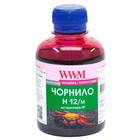 Чорнило WWM HP 10/11/12/13/14/82, Magenta, 200 мл, водорозчинне (H12/M)