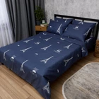 Комплект постельного белья Moon&Star Микросатин Premium Paris Night King Size 220x240 наволочки 2х40х60 (MS-820016135)