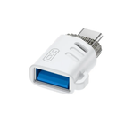Перехідник USB Type-C M/USB F XO NB256B білий