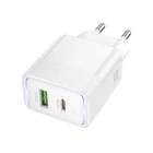 Зарядний пристрій Hoco CS112A USB-A, Type-C 30W white