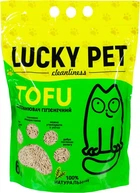 Наповнювач Lucky Pet з тофу для котячого туалету, з ароматом персика, 6л