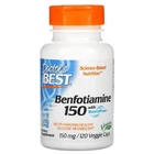 Бенфотіамін Benfotiamine Doctor's Best, 150 мг, 120 капсул