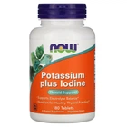 Калий плюс йод "Potassium Plus Iodine" Now Foods, 180 таблеток