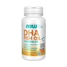 Жувальна ДГК для дітей фруктовий смак Now Foods (DHA For Children) 60 м'яких желатинових капсул