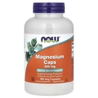 Магній 400 мг Magnesium Caps Now Foods, 180 веган капсул
