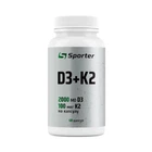 Вітамін D3 + K2 D3 + K2 Sporter, 60 капсул