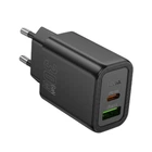 Мережевий зарядний пристрій Hoco N63 Gentle GaN PD30W USB+Type-C Black
