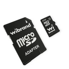 Карта памяти microSDHC 8Gb class 10 (adapter SD) Wibrand