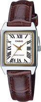 Женские часы CASIO аналоговые коричнево-серебристые LTP-V007L-7B2UDF
