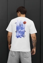 Чоловіча Футболка Стаф Біла З Малюнком Птах Спортивна Staff Bird White XL (397863)