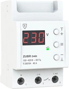 Реле напруги ZUBR D40t, 1ф, 40А, 1н.о, вольтметр, мін. напр., макс. напр, термозахист (ZUBR D40t)