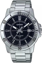 Чоловічий годинник Casio MTP-VD01D-1C чорний 50 м