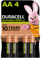 Акумулятори Duracell Rechargeable AA 2500 mAh, 4 шт. (6486621)