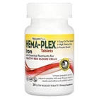 Залізо та поживні речовини, Iron with Essential Nutrients, Hema-Plex,Nature's Plus, 30 таблеток