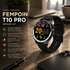 Смарт-годинник Fempoin T10 Pro Black AMOLED 1.57", Bluetooth дзвінки, IP68, SpO2, 100+ спортивних режимів, до 30 днів