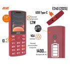 Мобильный телефон 2e e240 2025 Red (794300867219)