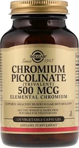 Хром піколінат Solgar Chromium Picolinate 500 мкг 120 капсул (033984008724)