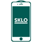 Защитное стекло SKLO 5D для Apple iPhone 7 plus / 8 plus (5.5") Белый / Белая подложка